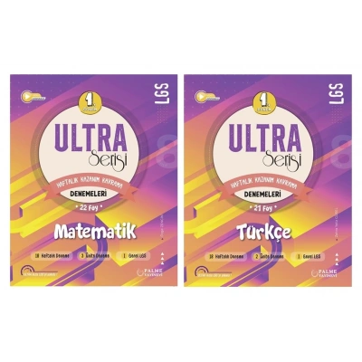 LGS 8. Sınıf ULTRA SERİSİ 1.DÖNEM MATEMATİK VE TÜRKÇE DENEMELERİ