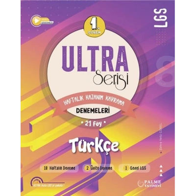LGS 8. Sınıf ULTRA SERİSİ 1.DÖNEM TÜRKÇE DENEMELERİ