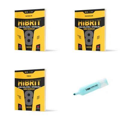 LGS 8.Sınıf HİBRİT Matematik Fen Bilimleri Türkçe Konu Anlatımlı Etkinlikli Soru Bankası