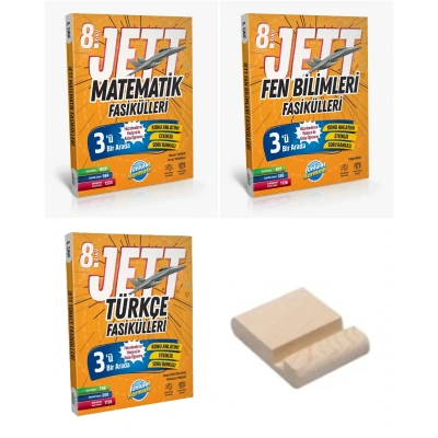 LGS 8.Sınıf JETT Matematik Fen Bilimleri Türkçe Fasikülleri Seti