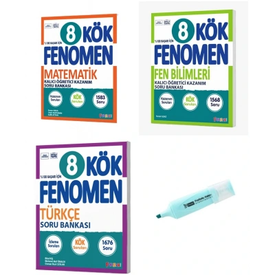 LGS 8.Sınıf KÖK Matematik Fen Bilimleri Ve Türkçe Soru Bankası