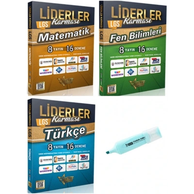LGS 8.Sınıf Matematik Fen Bilimleri VE Türkçe 8 Yayın 16 Deneme