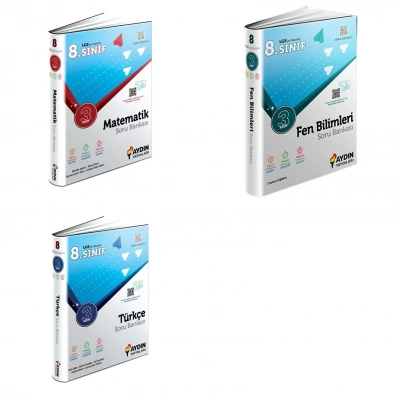 LGS 8.Sınıf Matematik Fen Türkçe 3 adım Soru Bankası