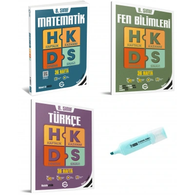 LGS 8.Sınıf Matematik Fen Ve Türkçe Haftalık Kazanım Deneme Sınavı