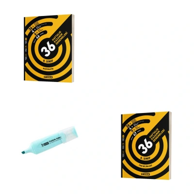 LGS 8.Sınıf Matematik Ve Fen Bilimleri 36 Haftalık Kazanım Denemeleri