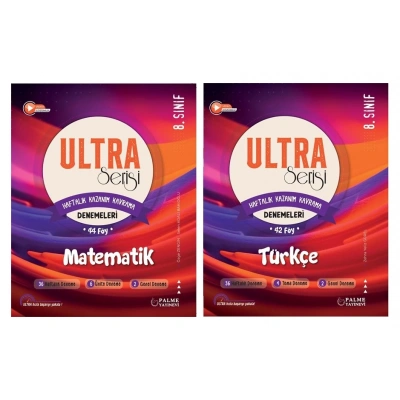 LGS 8.Sınıf Ultra Serisi Matematik ve Türkçe Denemeleri
