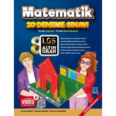LGS ALTIN ORAN 8.SINIF MATEMATİK 20 DENEME SINAVI