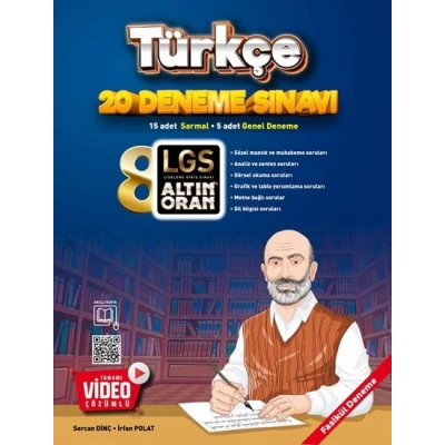 LGS ALTIN ORAN 8.SINIF TÜRKÇE 20 DENEME SINAVI