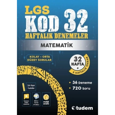 LGS MATEMATİK KOD 32-HAFTALIK DENEMELER