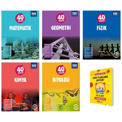 TYT 40 Seans Matematik Geometri Fizik Kimya ve Biyoloji Sayısal 5li Set