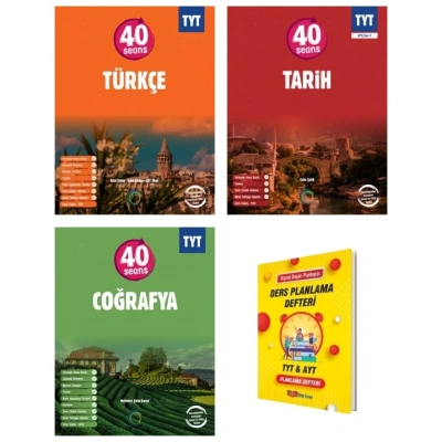TYT 40 Seans Türkçe Tarih ve Coğrafya Sözel 3lü Set