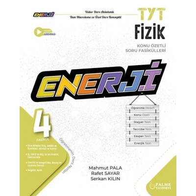 TYT ENERJİ FİZİK KONU ÖZETLİ SORU FASİKÜLLERİ (4 FASİKÜL)