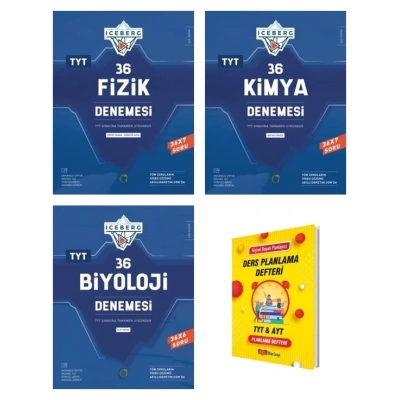 TYT IceBerg Fizik Kimya ve Biyoloji Branş Deneme Seti