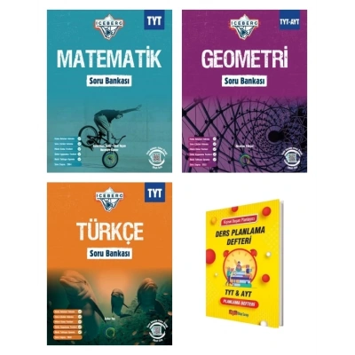 TYT IceBerg Matematik Geometri ve Türkçe Soru Bankası 3lü Set
