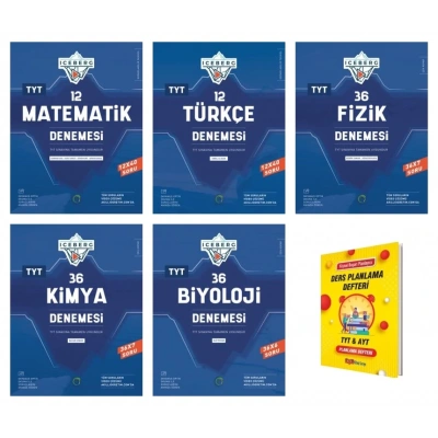TYT IceBerg Matematik Türkçe Fizik Kimya ve Biyoloji Branş Denemeleri Sayısal 5li Set