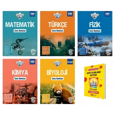 TYT IceBerg Matematik Türkçe Fizik Kimya ve Biyoloji Soru Bankası 5li Set