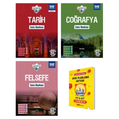 TYT IceBerg Tarih Coğrafya ve Felsefe Soru Bankası Sözel 3lü Set