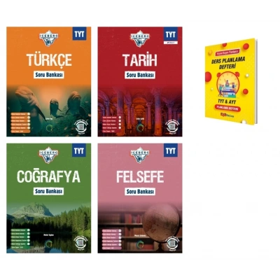 TYT IceBerg Türkçe Tarih Coğrafya ve Felsefe Soru Bankası Sözel 4lü Set