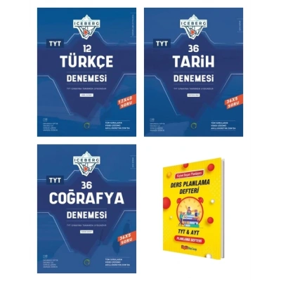 TYT IceBerg Türkçe Tarih ve Coğrafya Branş Denemeleri Seti