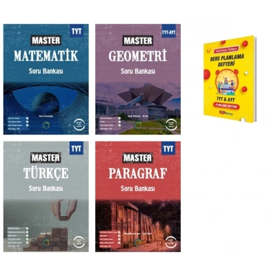 TYT Master Matematik Türkçe Geometri ve Paragraf Soru Bankası Eşit Ağırlık 4lü Set