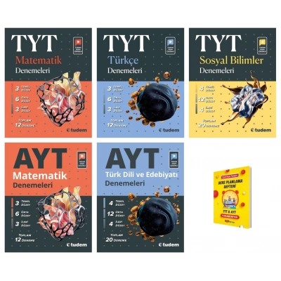 TYT ve AYT Matematik Türkçe Edebiyat Sosyal Eşit Ağırlık 5li Set