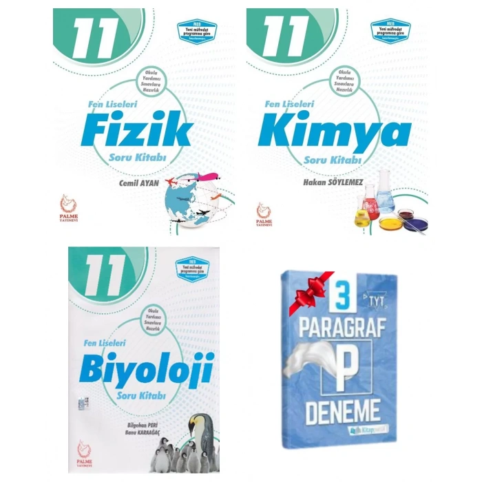 11. Sınıf Fen Liseleri Fizik Kimya Biyoloji Soru Kitabı