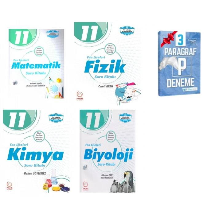 11. Sınıf Fen Liseleri Matematik Fizik Kimya Biyoloji Soru Kitabı