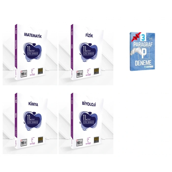 11. Sınıf Matematik Fizik Kimya Biyoloji Soru Bankası Seti