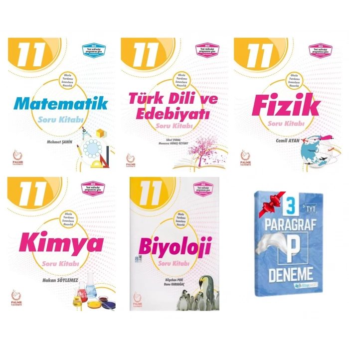 11.Sınıf Matematik Edebiyat Fizik Kimya Biyoloji Soru Bankası Set