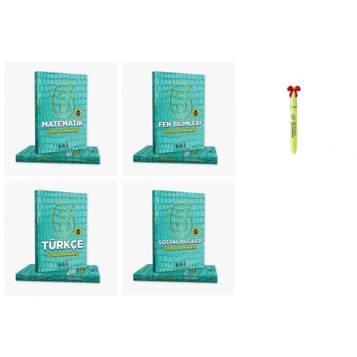 6.Sınıf BUGA Matematik Türkçe Fen Sosyal Soru Bankası