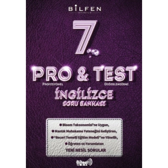 7. SINIF PRO&TEST İNGİLİZCE SORU BANKASI