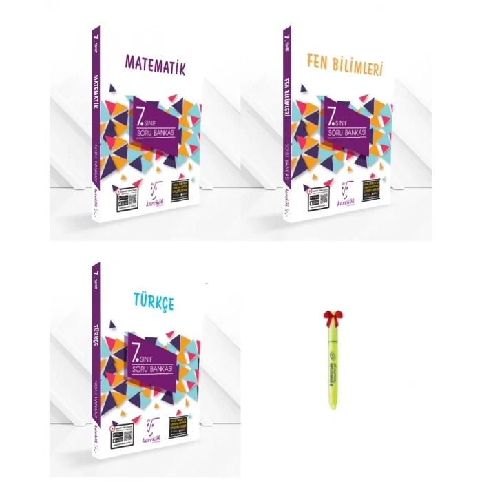 7.Sınıf Matematik Fen Bilimleri ve Türkçe Soru Bankası