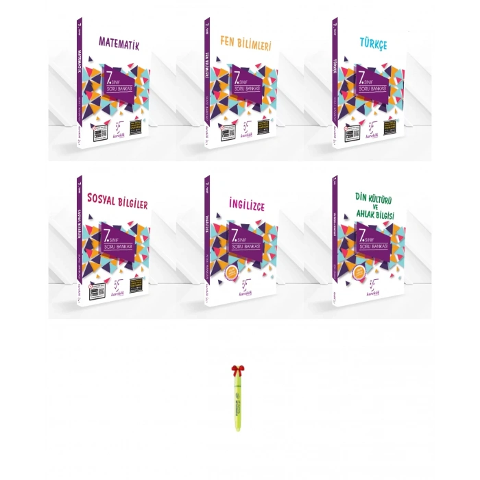 7.Sınıf Matematik Fen Türkçe Sosyal Din İngilizce Soru Bankası