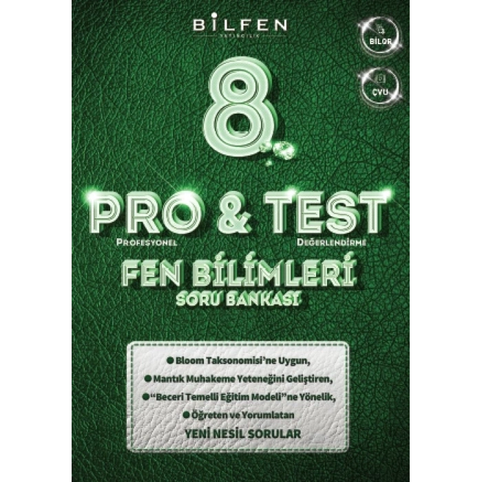 8. SINIF PRO&TEST FEN BİLİMLERİ SORU BANKASI
