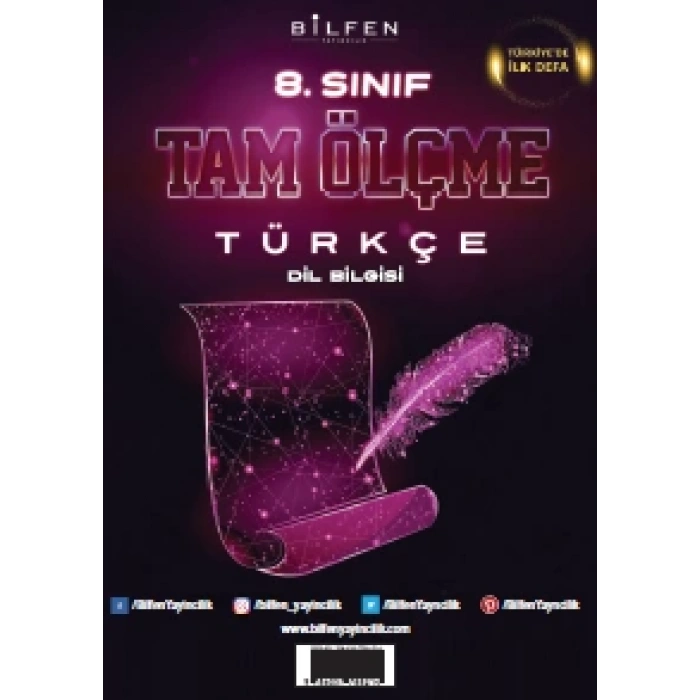 8. SINIF TÜRKÇE TAM ÖLÇME
