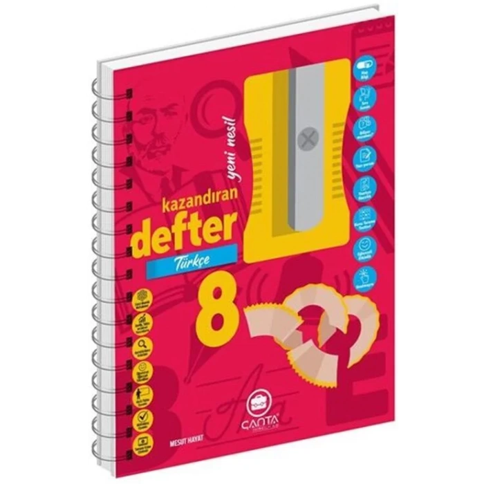 8. Sınıf Türkçe Okula Yardımcı Kazandıran Defter