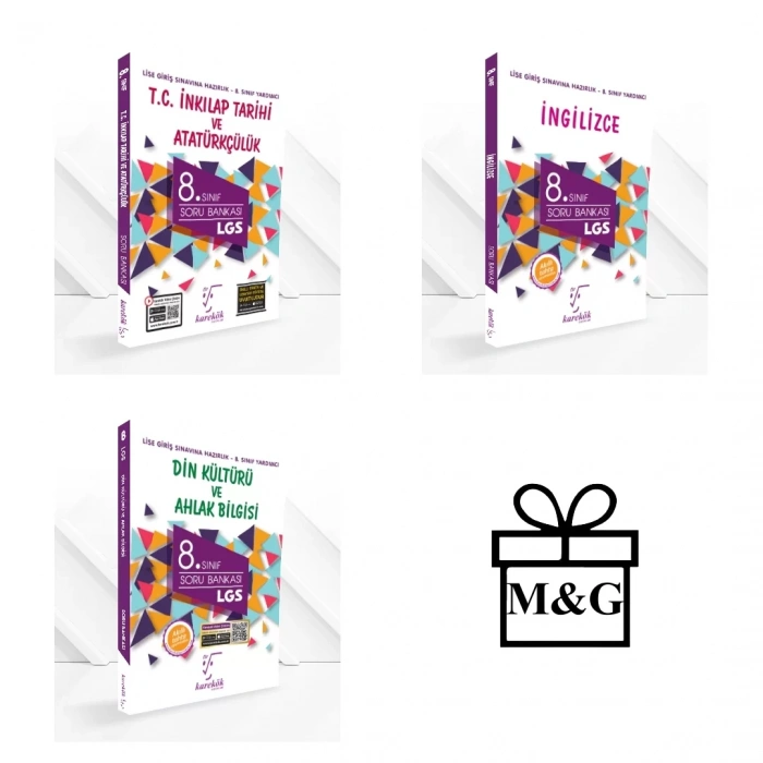 8.Sınıf LGS İnkılap İngilizce Din Kültürü Soru Bankası