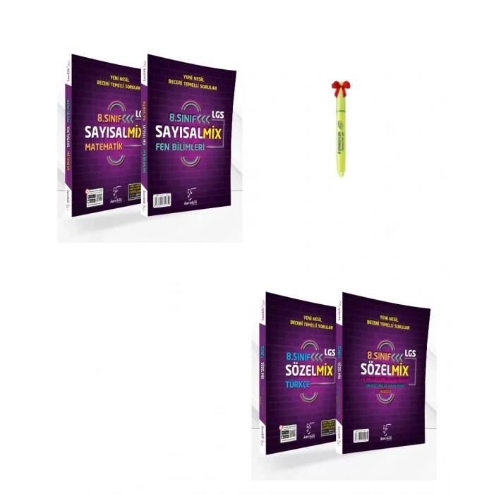 8.Sınıf LGS Matematik Fen Türkçe İnkılap Sayısal Sözel MİX SB