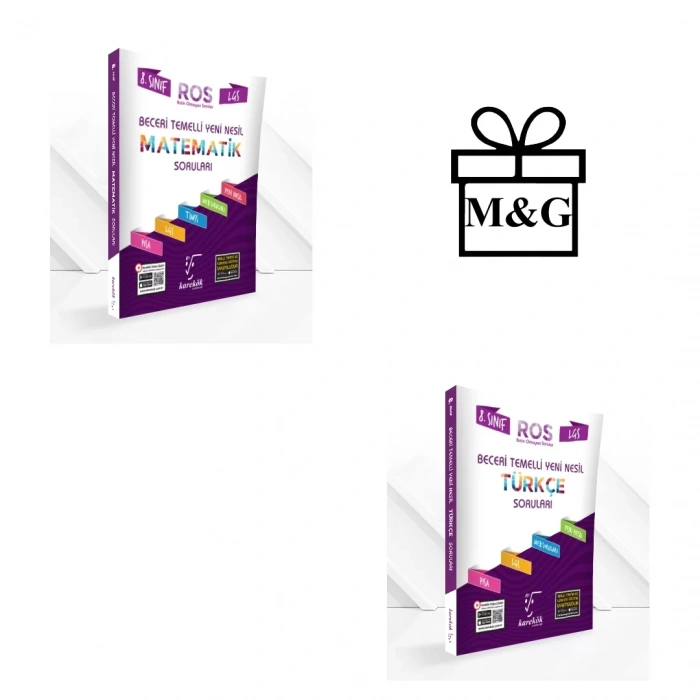 8.Sınıf LGS ROS Matematik ve Türkçe Soru Bankası