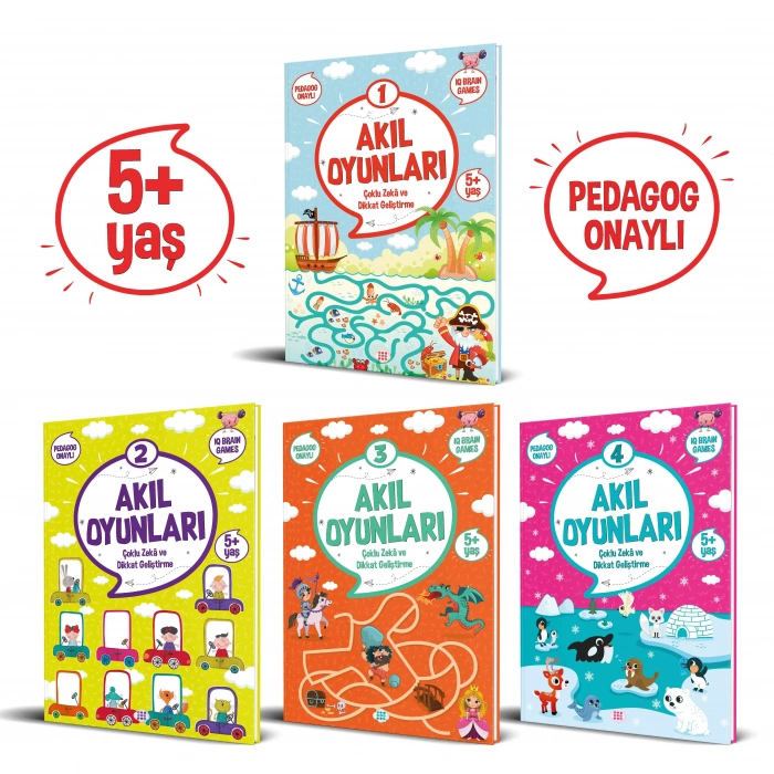 Akıl Oyunları Çoklu Zeka ve Dikkat Geliştirme 5+