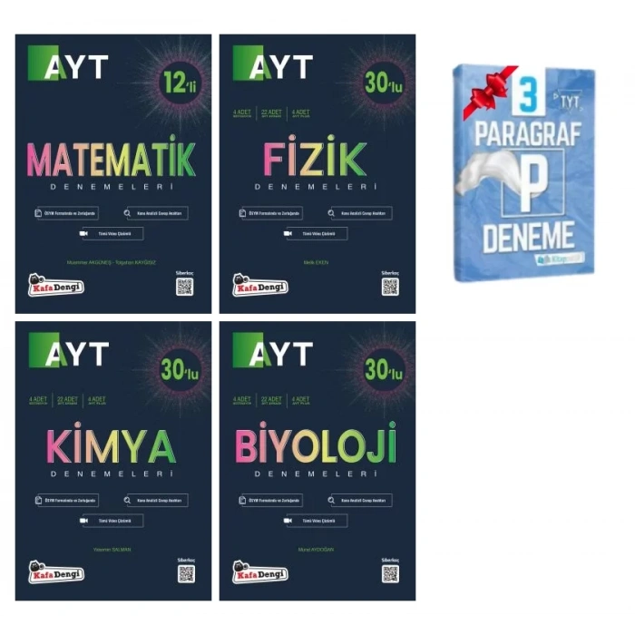 AYT 12li Matematik 30lu Fizik Kimya ve Biyoloji Deneme