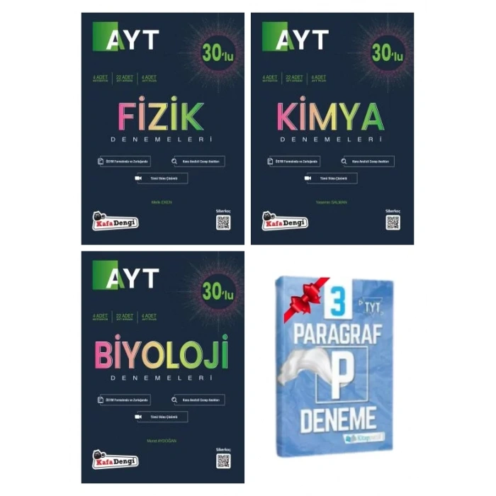 AYT 30lu Fizik Kimya ve Biyoloji Deneme