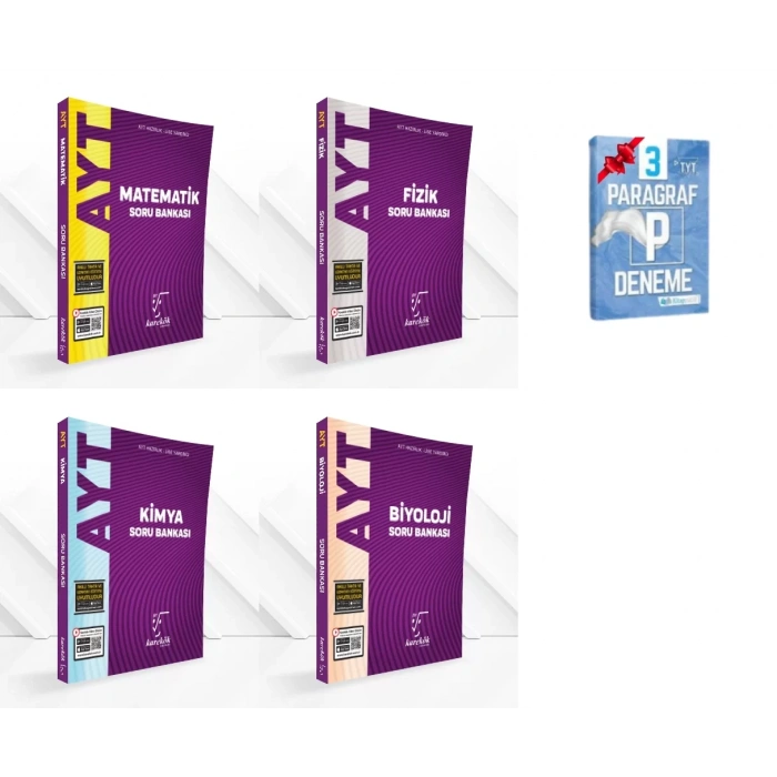 AYT Matematik Fizik Kimya ve Biyoloji Soru Bankası Set