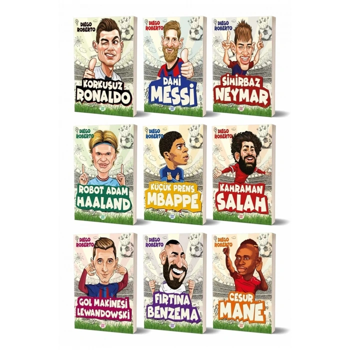 Efsaneler Serisi Ronaldo Messi Neymar Haaland Mbappe Salah lewandowski Nane Benzema