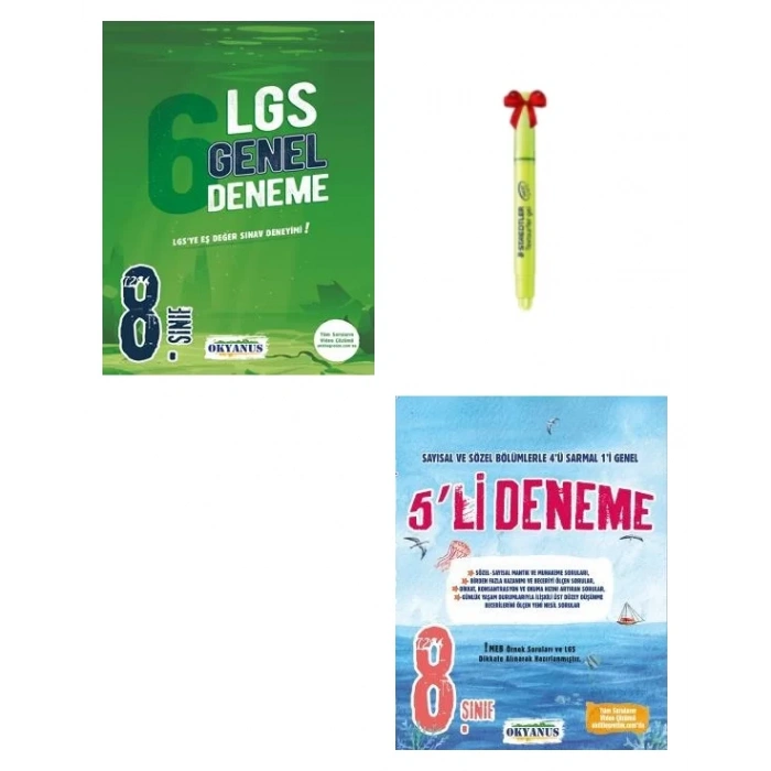 LGS 8.Sınıf 6lı Genel Deneme ve 5li Genel Deneme