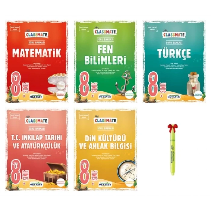 LGS 8.Sınıf Classmate Matematik Fen Bilimleri Türkçe İnkılap Din Soru Bankası