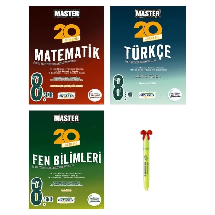 LGS 8.Sınıf Master Matematik Türkçe Fen Bilimleri Deneme