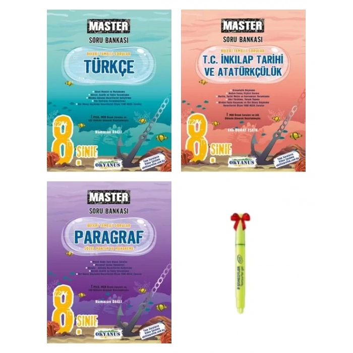 LGS 8.Sınıf Master Türkçe Paragraf İnkılap Soru Bankası