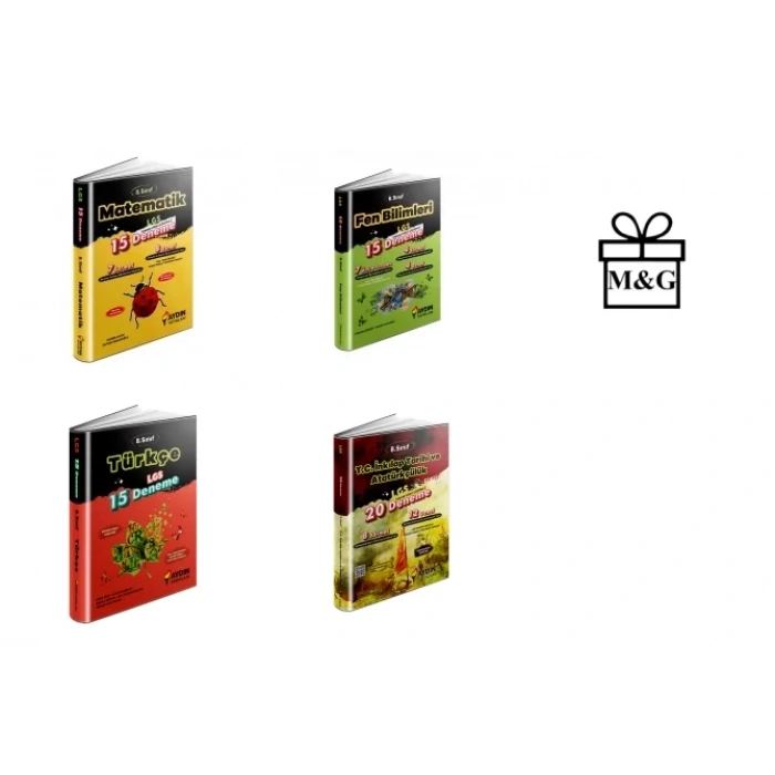 LGS 8.Sınıf Matematik Fen Türkçe İnkılap Deneme Seti