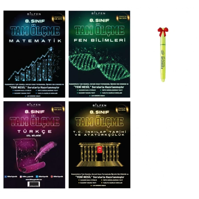 LGS 8.Sınıf Tam Ölçme Matematik Fen Türkçe İnkılap Soru Bankası